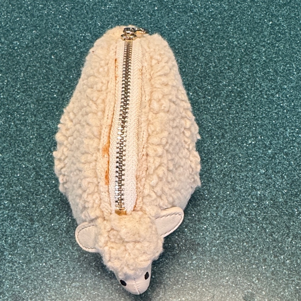 Tory Burch Ivory Sheep-Shaped Pouch